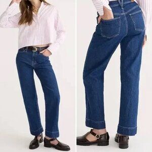 J. CREW Slim Wide Leg Jeans Women's 27 Brick Lane BT758